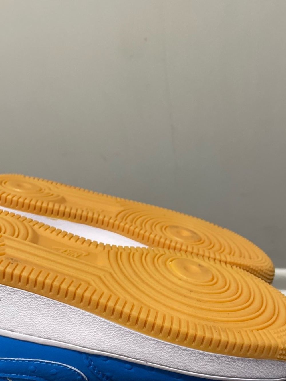 New Era Blue Sneaker with White Upper and Gum Yellow Sole